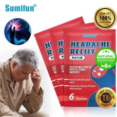 Miếng Dán Thảo Mộc SUMIFUN Giảm Đau Đầu, Ù Tai, Ngứa Tai - Hỗ Trợ Thính Lực An Toàn, Không Xâm Lấn, 6 Miếng