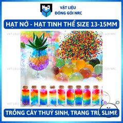 Hạt Nở Tinh Thể 100G - Hạt Thủy Sinh Trang Trí Hoa Cây Đẹp Mắt, Kích Thước 13-15mm, Màu Sắc Đa Dạng