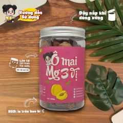 Ô mai Mơ 3 vị Yumi - Đồ ăn vặt xí muội chua mặn ngọt, 150g, 250g, hấp dẫn cho sức khỏe và dịu họng, quà tặng tuyệt vời.