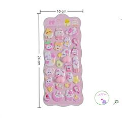 Miếng Dán Hoạt Hình Gấu Thỏ Đáng Yêu - Trang Trí Cốc Nước và Đồ Chơi Thủ Công Cho Trẻ Em, Dễ Thương và Sáng Tạo