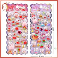 Hình Dán 3D Hoạt Hình Cừu Con Dễ Thương - Dán Trang Trí Điện Thoại DIY Chất Lượng Cao, Quà Tặng Dễ Thương Cho Bé Gái