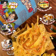 Mực Xé Hấp Dừa Yumi - Đồ Ăn Vặt Nguyên Liệu Tự Nhiên 200g - Ngon Miệng, Đậm Đà Hương Vị Việt Nam