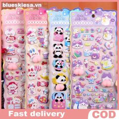 Decal 3D Dễ Thương Hình Chó Mèo Kawaii Trang Trí Điện Thoại, Laptop, Notebook - Quà Tặng Thú Vị Cho Người Yêu Thú Cưng
