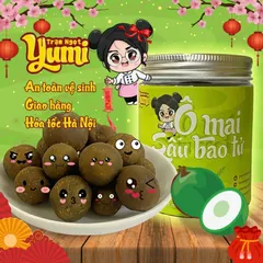 Ô Mai Sấu Bao Tử Yumi - Mứt Chua Ngọt 150g, Snack Thực Phẩm Việt Nam, Đặc Sản Dưỡng Họng, Ăn Ngay Thơm Ngon