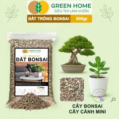 Đất Trồng Bonsai GreenHome 500Gr - Khả Năng Giữ Ẩm Tối Ưu, Thoáng Khí Tự Nhiên, Phát Triển Rễ Mạnh Mẽ Cho Cây Cảnh