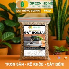 Đất Trồng Bonsai GreenHome 500Gr - Khả Năng Giữ Ẩm Tối Ưu, Thoáng Khí Tự Nhiên, Phát Triển Rễ Mạnh Mẽ Cho Cây Cảnh