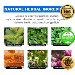 Chai Xịt Thảo Mộc 100% Giảm Ngáy Ngủ, Nghẹt Mũi, Viêm Mũi - Hỗ Trợ Giấc Ngủ Sâu và Khó Thở, Giải Pháp Tiện Lợi cho Mọi Lứa Tuổi