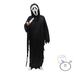 Bộ trang phục Thần Chết Bí Ẩn Halloween - Áo, Mũ, Thắt Lưng và Găng Tay Cosplay cho Người Lớn và Trẻ Em