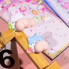 Hình Dán 3D Hoạt Hình Mông Nhỏ Đáng Yêu - Trang Trí Điện Thoại Handmade Sáng Tạo Dành Cho Trẻ Em, DIY Thú Vị