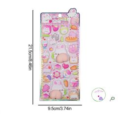 Hình Dán 3D Hoạt Hình Mông Nhỏ Đáng Yêu - Trang Trí Điện Thoại Handmade Sáng Tạo Dành Cho Trẻ Em, DIY Thú Vị