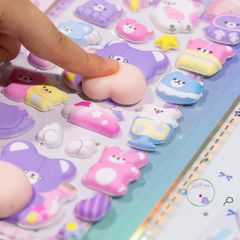 Hình Dán 3D Hoạt Hình Mông Nhỏ Đáng Yêu - Trang Trí Điện Thoại Handmade Sáng Tạo Dành Cho Trẻ Em, DIY Thú Vị
