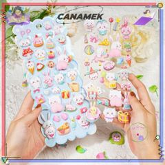 Dán 3D CANAMEK Hình Phồng Sò Mềm Mại - Trang Trí Độc Đáo Ốp Lưng Điện Thoại & Đồ Dùng Học Tập Thú Vị