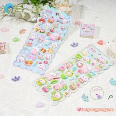 Miếng Dán 3D Hoạt Hình CANAMEK - Dễ Thương Trang Trí Điện Thoại & Văn Phòng Mềm Mại, Chất Liệu Cao Cấp, Giảm Căng Thẳng