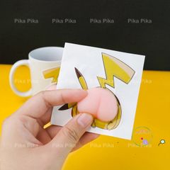 Bộ Sticker Pikachu Dễ Thương Chống Va Đập - Hình Dán 3D Trang Trí Xe Hơi, Tủ Lạnh PK0021 TooYoo