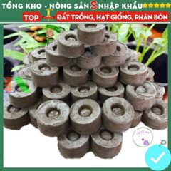 Viên Nén Xơ Dừa ươm Hạt Giống - Dinh Dưỡng Tối Ưu Cho Tất Cả Các Loại Cây, Kích Thích Nảy Mầm 100% Từ Thiên Nhiên