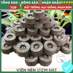 Viên Nén Xơ Dừa ươm Hạt Giống - Dinh Dưỡng Tối Ưu Cho Tất Cả Các Loại Cây, Kích Thích Nảy Mầm 100% Từ Thiên Nhiên
