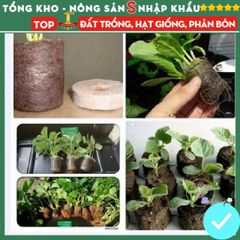 Viên Nén Xơ Dừa ươm Hạt Giống - Dinh Dưỡng Tối Ưu Cho Tất Cả Các Loại Cây, Kích Thích Nảy Mầm 100% Từ Thiên Nhiên