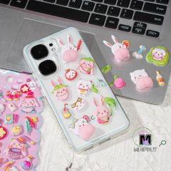 Miếng Dán 3D Hoạt Hình Động Vật Mềm Mại DIY - Trang Trí Điện Thoại và Văn Phòng Đáng Yêu, Chất Liệu Cao Cấp, Giảm Căng Thẳng