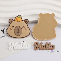 Miếng Dán Jibbits Hình Kapibala Dễ Thương - Phụ Kiện Giày Cho Trẻ Em, Tô Điểm Đôi Giày Thoải Mái, Quà Tặng Thú Vị