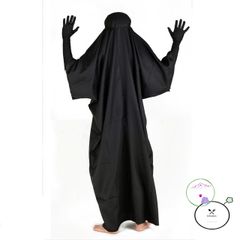 Set Cosplay Huyền Bí - Áo Choàng Đen Vô Diện, Mặt Nạ và Găng Tay Đen cho Bé và Người Lớn - Thời Trang Độc Lạ