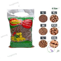 Đất Sét Nung Popper Thailand 1 Lít - Giá Thể Siêu Nhẹ cho Cây Cảnh, Bonsai, Sen Đá, Thủy Canh, Chậu Cảnh