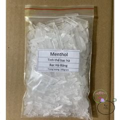 Tinh thể Bạc Hà Băng 100g - Tinh thể menthol tự nhiên Ấn Độ, hương thơm tươi mát và sảng khoái cho không gian sống