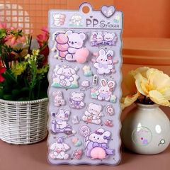 Nhãn Dán Động Vật Dễ Thương UMISS - Gấu, Chó, Thỏ Cho Trẻ Em, Trang Trí Cốc Nước & Thủ Công Nghệ - Giảm Căng Thẳng