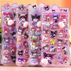 Nhãn Dán Đáng Yêu SHANCHAN - Bộ Sưu Tập Động Vật Hoạt Hình 3D Kawaii Da Đen Trang Trí Điện Thoại Ấn Tượng