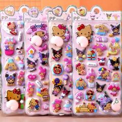 Nhãn Dán 3D MELIFLUO Kawaii Đáng Yêu - Bộ 4 Miếng Dán Bong Bóng Trang Trí DIY Điện Thoại Sáng Tạo