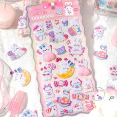 Nhãn Dán Vui Nhộn UMISS - Hình Hoạt Hình 3D Trái Đào Giảm Căng Thẳng, Sticker DIY Thủ Công Cho Trẻ Em và Trang Trí Điện Thoại