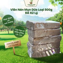 Viên Nén Xơ Dừa 500g - Dễ Dàng Ươm Hạt, Trộn Đất Thiên Nhiên An Toàn Cho Cây, Hút Ẩm tốt