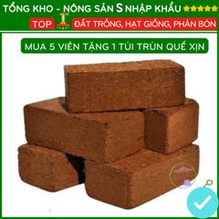 Gói Combo Viên Nén Ơm Hạt Giống - Tặng 5 Gói Hạt Giống Đất Nén Xơ Dừa Giúp Cây Phát Triển Mạnh Mẽ, Giữ Ẩm Tối Ưu
