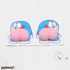 Decal Silicon Hình Mông Đào 3D - Trang Trí Điện Thoại Vui Nhộn, Giảm Stress Mochi Squishy, Sáng Tạo và Cute