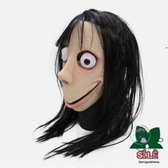 Mặt Nạ Halloween MoMo Ma Quái Có Tóc Giả - Đạo Cụ Cosplay Cho Tiệc Hóa Trang và Biểu Diễn Thời Trang