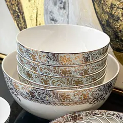 Bộ đồ ăn sứ xương Imperial London Xanh Ngọc Dây Vàng - 50 Chi Tiết Sang Trọng cho Bữa Tiệc và Gia Đình