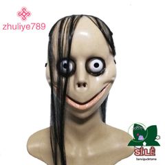 Mặt Nạ Tóc Dài Bí Ẩn Halloween - Mẫu MoMo Tuyệt Đẹp Cho Tiệc Hóa Trang, Trang Trí Ngôi Nhà Ma Ám