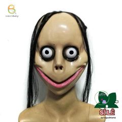 Mặt Nạ Halloween Kỳ Quái Tóc Dài Hình Chữ V - Phụ Kiện Cosplay Trang Trí Tiệc Halloween Độc Đáo cho Người Lớn