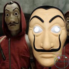 Mặt Nạ Hóa Trang Salvador Dali La Casa De Papel - Phụ Kiện Halloween Độc Đáo Cho Fan Money Heist
