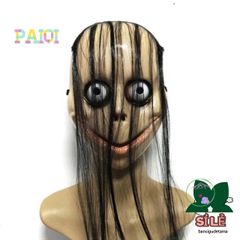 Mặt Nạ Tóc Dài Halloween - Hình Miệng Chữ V Độc Đáo MoMo cho Tiệc Cosplay & Trang Trí Ngôi Nhà Ma Ám