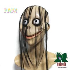 Mặt Nạ Tóc Dài Halloween - Hình Miệng Chữ V Độc Đáo MoMo cho Tiệc Cosplay & Trang Trí Ngôi Nhà Ma Ám