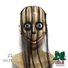 Mặt Nạ Halloween Ma Nữ Tóc Dài - Trang Trí Tiệc Cosplay, Bữa Tiệc Halloween, Quán Bar - Phụ Kiện Roleplay Thú Vị
