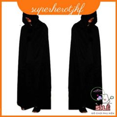 Áo Choàng Cosplay Halloween Dành Cho Người Lớn Và Trẻ Em - Biến Hóa Thành Ma Cà Rồng, Tử Thần, Phù Thủy Với Mũ Trùm Đầu