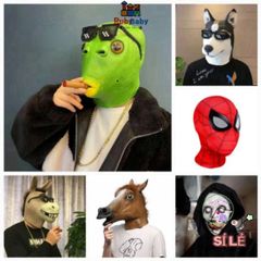Mặt Nạ Hóa Trang Cá Xanh Silicone - Phụ Kiện Tiệc Tùng Halloween Độc Đáo Cho Người Lớn & Trẻ Em - Tỏa Sáng Phong Cách Sáng Tạo
