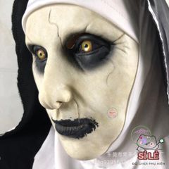 Mặt Nạ Valak Kinh Dị Halloween Latex - Hóa Trang Ma Quái Độc Đáo Cho Tiệc và Lễ Hội ấn Tượng
