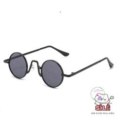 Kính Mát Tròn Thầy Bói - Gọng Kim Loại Thời Thượng, Chống UV400, Phụ Kiện Thời Trang Cho Nam Nữ