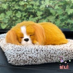 Thú Bông Cáo Trắng HỒ LY TRẮNG - Đồ Trang Trí Xe Hơi, Lọc Không Khí Hiệu Quả, Giống Thật, Dễ Thương, Không Gian Sống Tươi Mát