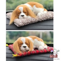 Thú Bông Cáo Trắng HỒ LY TRẮNG - Đồ Trang Trí Xe Hơi, Lọc Không Khí Hiệu Quả, Giống Thật, Dễ Thương, Không Gian Sống Tươi Mát