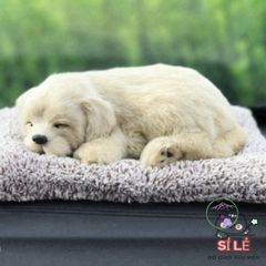Thú Bông Cáo Trắng HỒ LY TRẮNG - Đồ Trang Trí Xe Hơi, Lọc Không Khí Hiệu Quả, Giống Thật, Dễ Thương, Không Gian Sống Tươi Mát