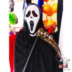 Bộ Đồ Hóa Trang Halloween - Áo Choàng, Mặt Nạ & Lưỡi Hái Thần Chết Độc Đáo cho Tiệc Hóa Trang & Lễ Hội