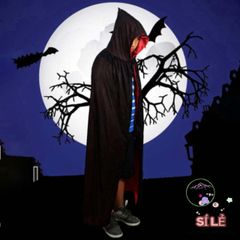 Áo Choàng Phù Thủy Halloween Dành Cho Người Lớn - Thiết Kế Độc Đáo Một Lớp hoặc Hai Lớp - Trang Phục Hóa Trang Cho Mùa Lễ Hội